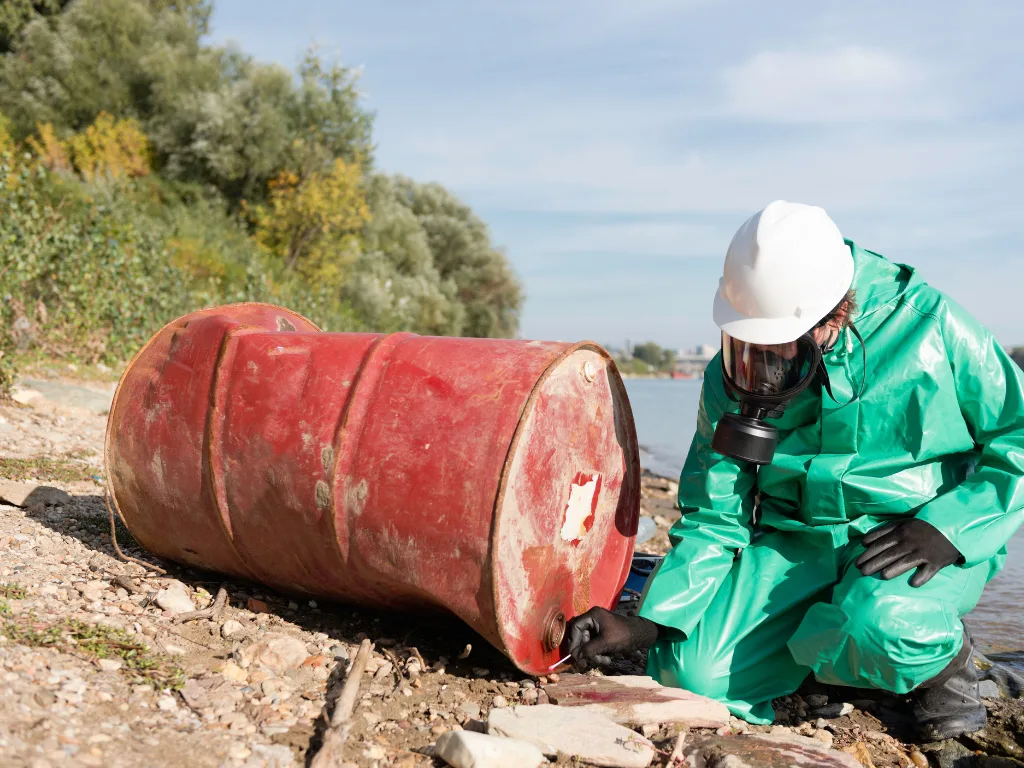 Professional treatment of chemical waste