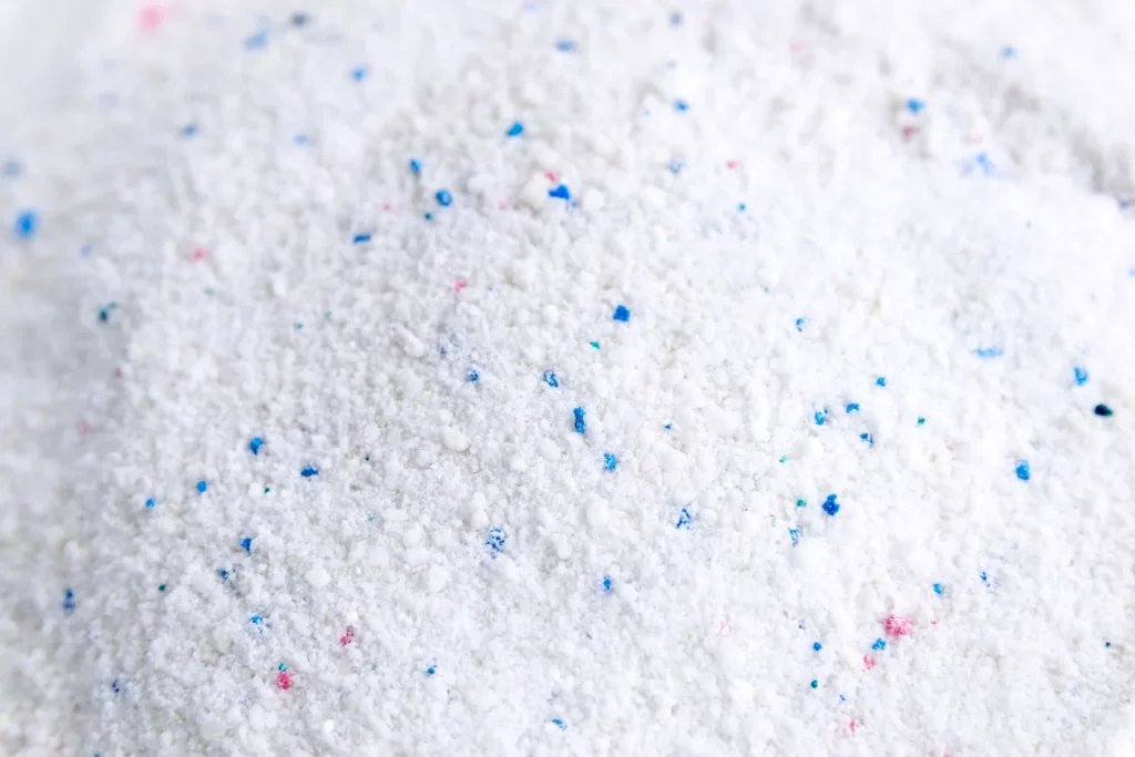 Powder detergent closeup