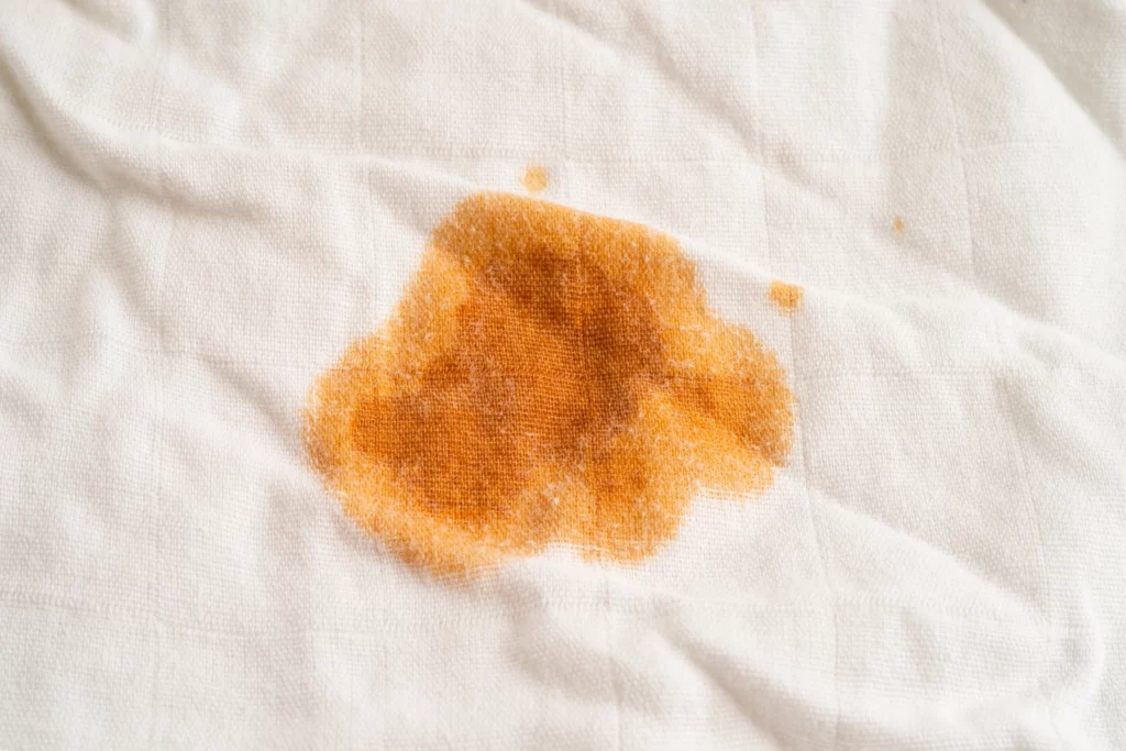 oil stains on cloth