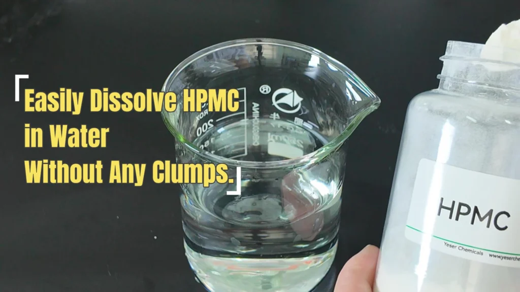 Dissolving HPMC without clumps
