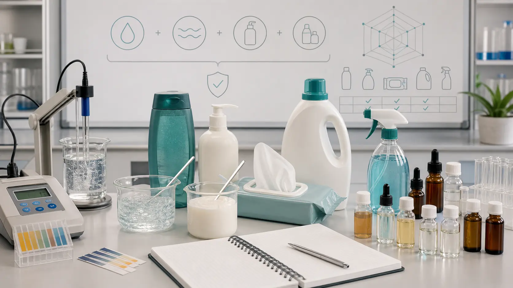 Preservative selection depends on pH, water content, formula type, packaging, and testing